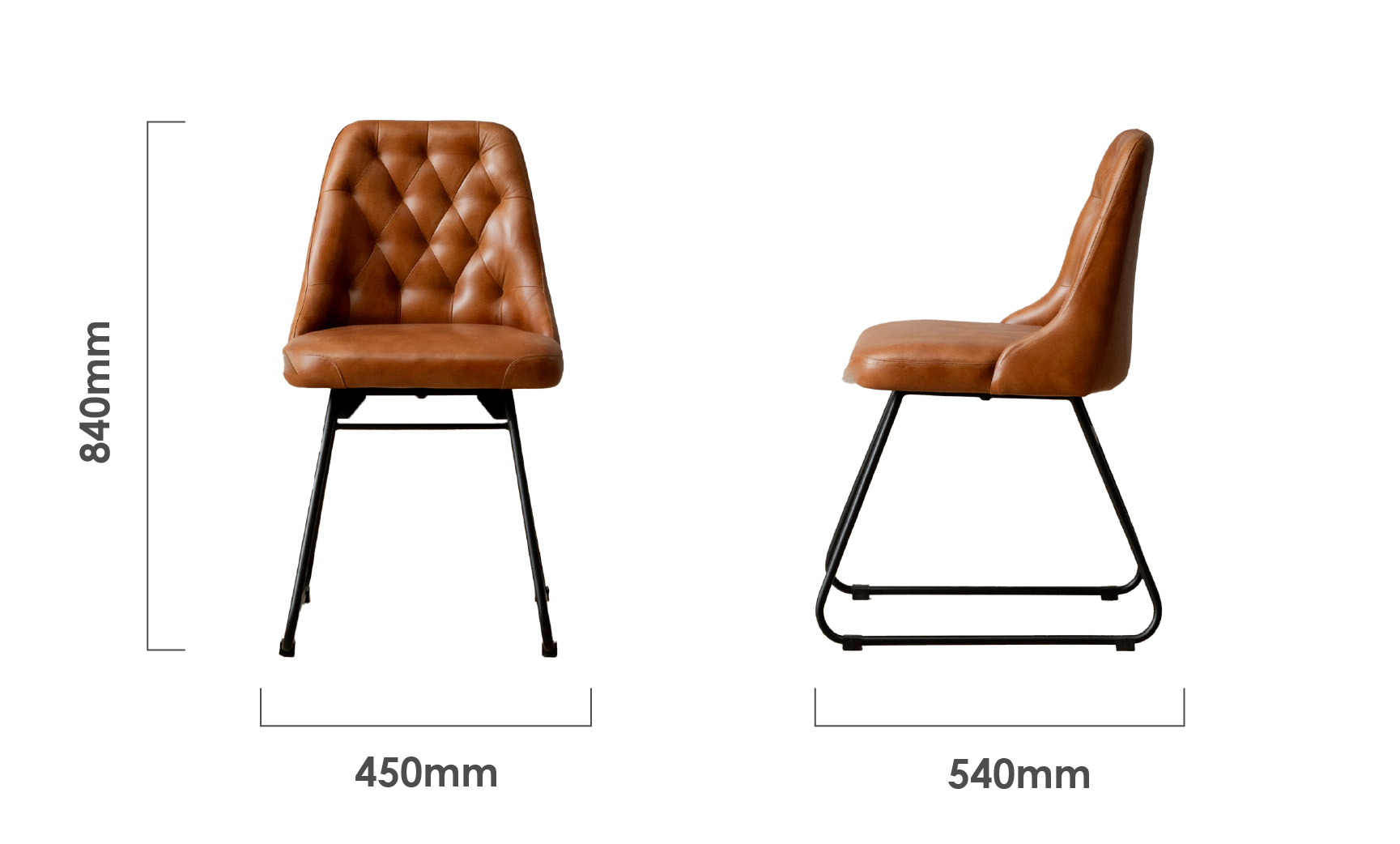 kenridge-leather-dining-chair-bourbon-dimensions