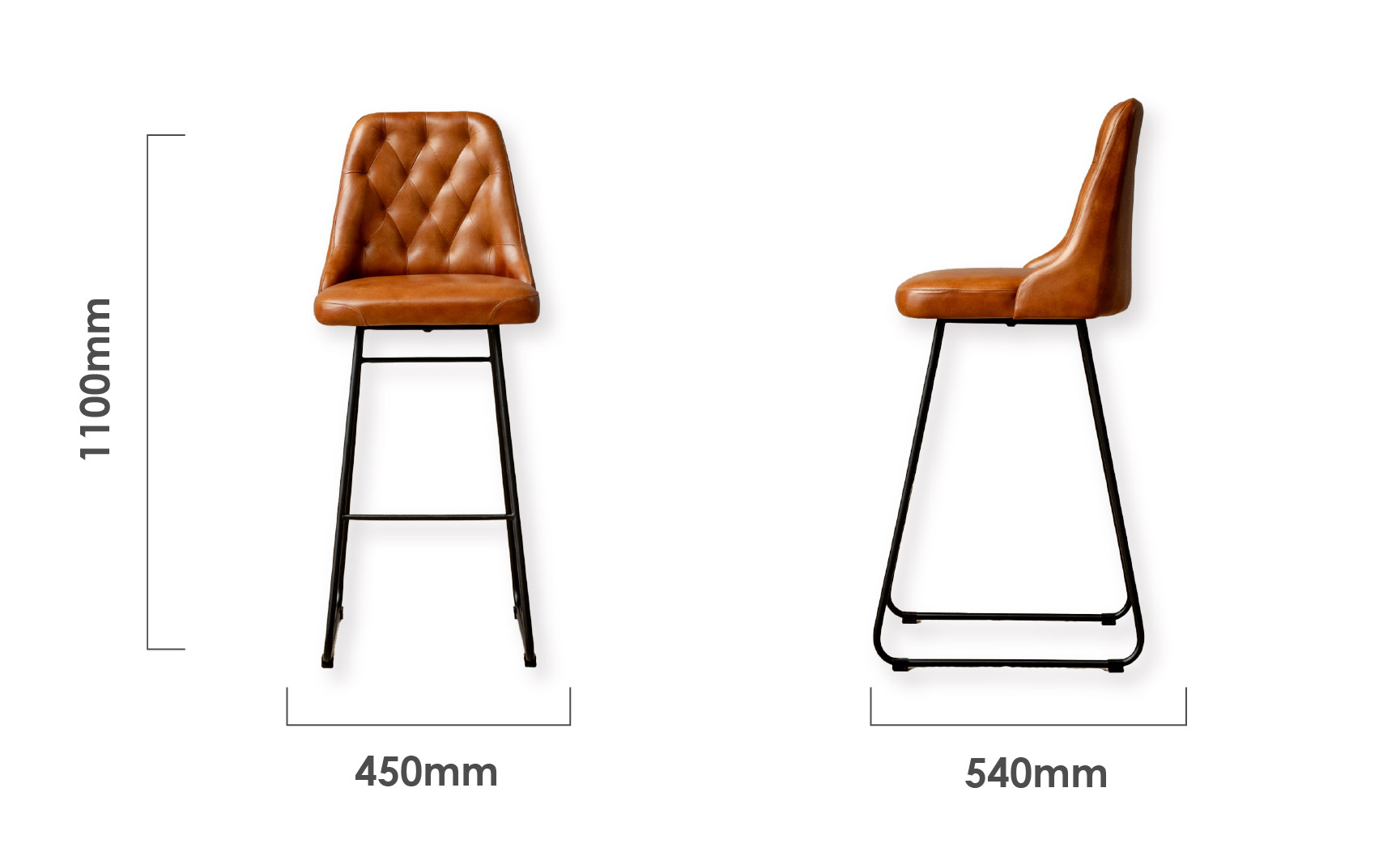 kenridge-tall-leather-bar-chair-bourbon-dimensions