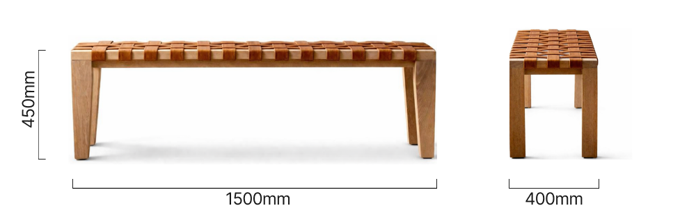 Riempie_Bench_1.5m_Dimensions