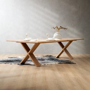 2.8m-oak-cross-leg-dining-table
