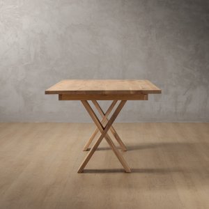 2.1m Cross Leg Dining Table - Oak