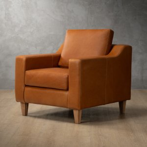 Douglas Leather Armchair Ginger