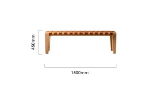 1.5m-riempie-bench-oak-ginger-dimensions