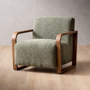 Canyon Fabric Armchair - Green