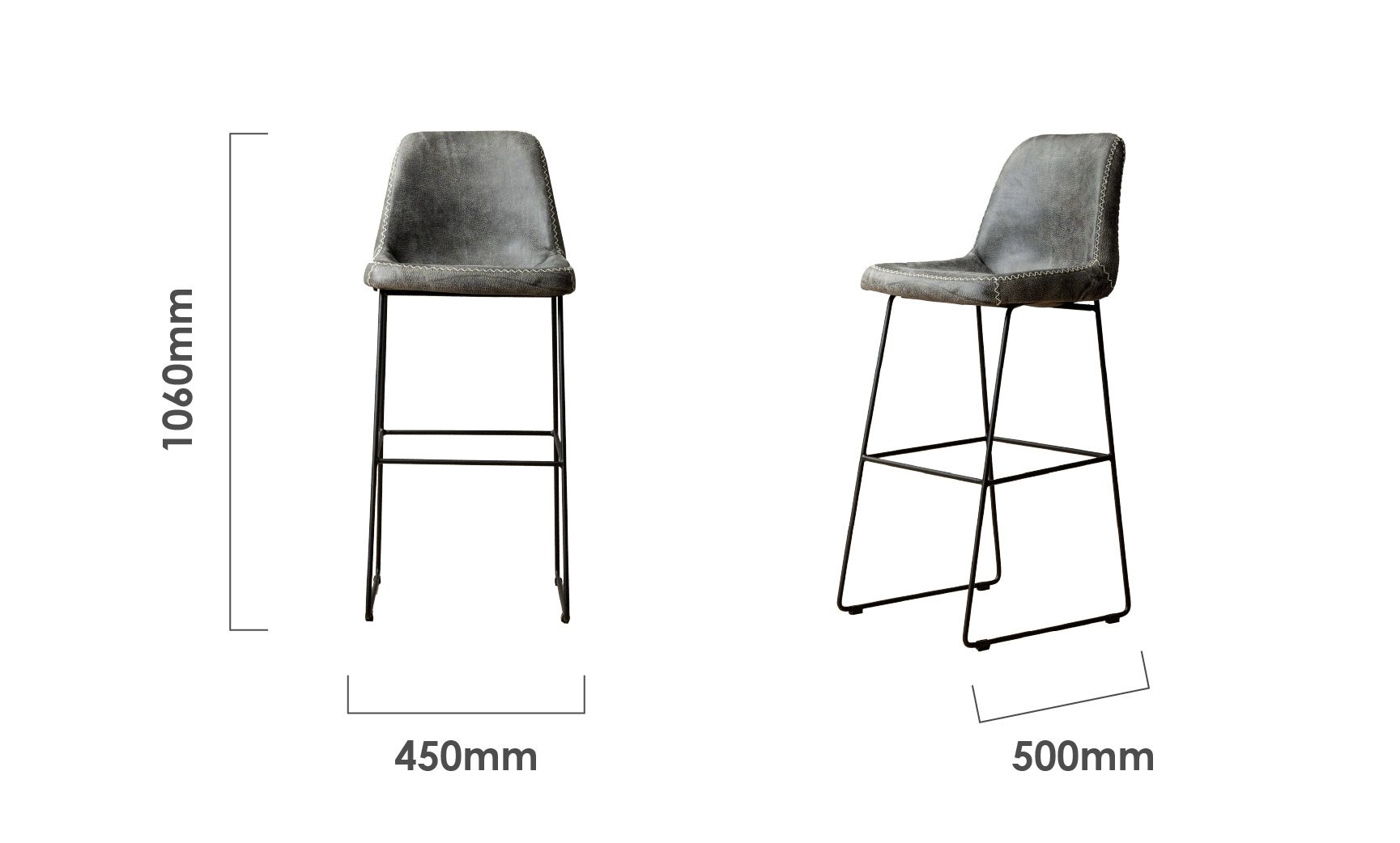 hand-stitched-tall-leather-bar-chair-charcoal-dimensions