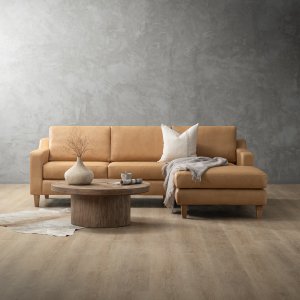 Douglas Leather Daybed Couch Desert