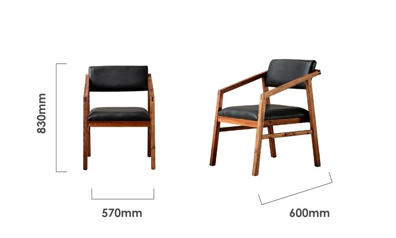jozi-leather-carver-dining-chair-blackwood-black-dimensions