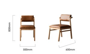 jozi-leather-dining-chair-oak-butterscotch-dimensions
