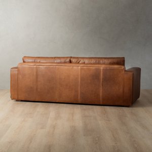 Clanwilliam Leather Couch Butterscotch