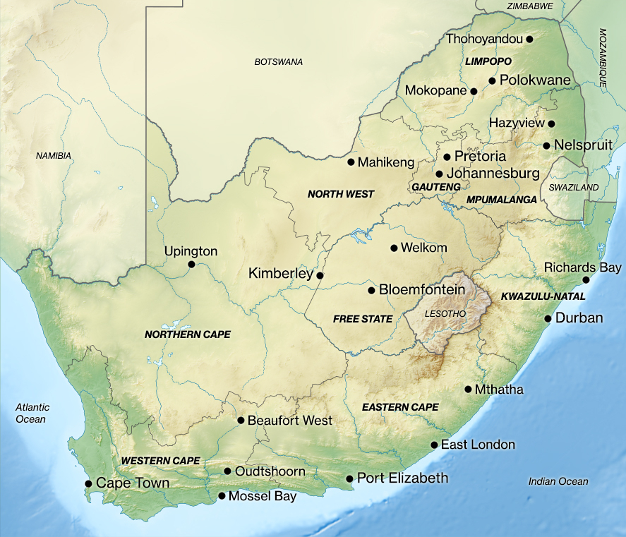 map-of-south-africa