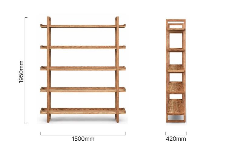 Ballito Medium Bookshelf Blackwood