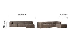 Havenwood-Leather-Daybed-S-4P-Shadow-Ash-dimensions