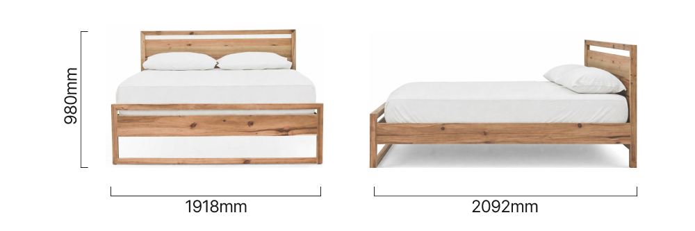 Danabaai_Bed_King_XL_BW_Dimensions