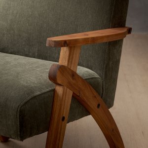 Gariep Fabric Armchair Rosemary Blackwood