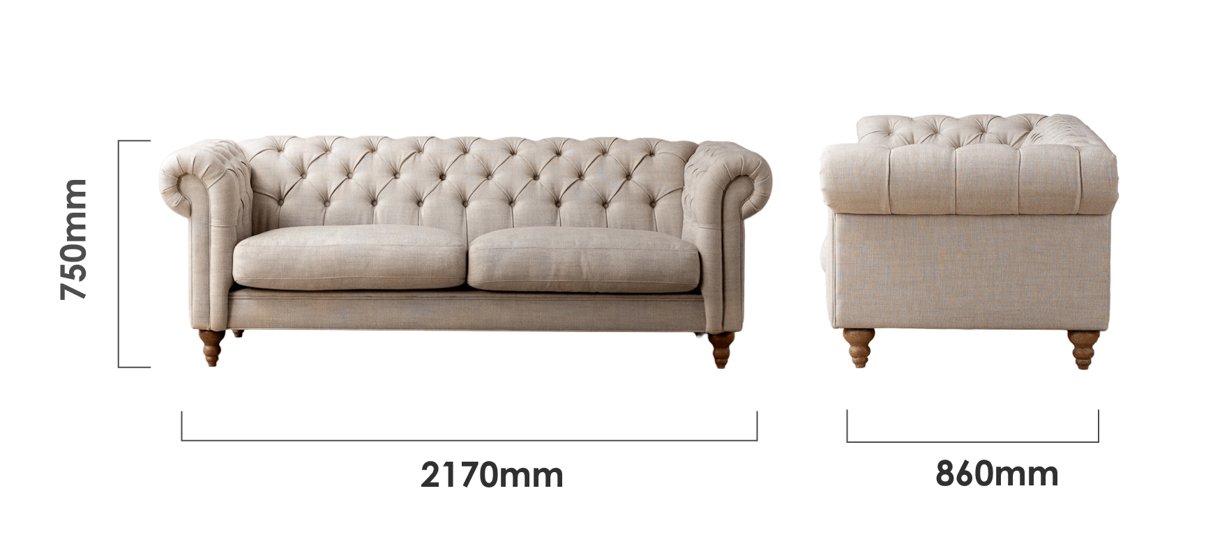 merachelle-3-seater-couch-frosted-taupe-dimensions
