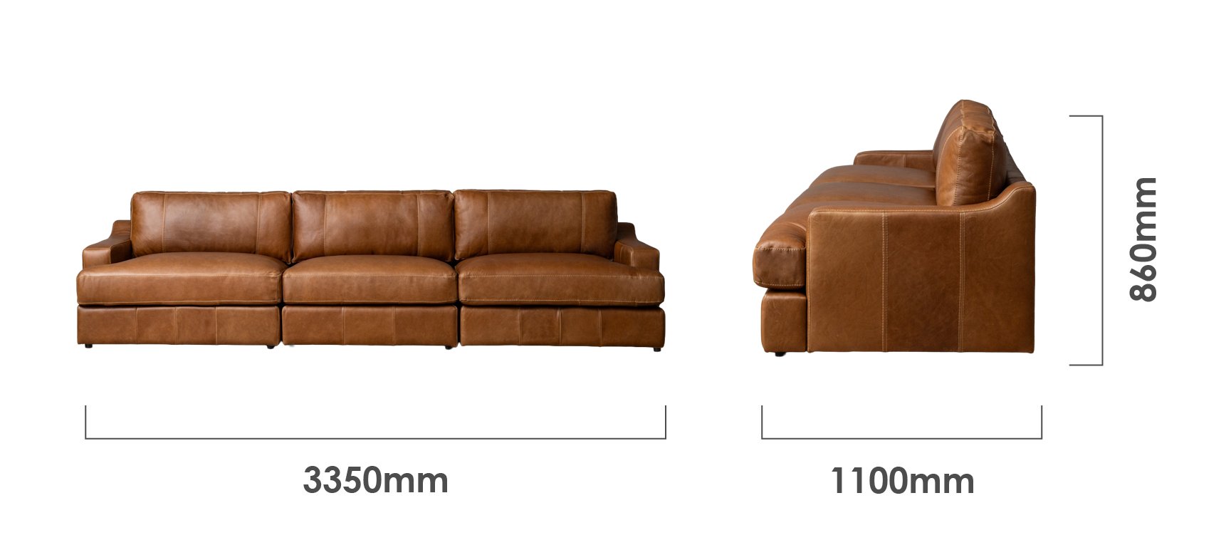 windermere-4-seater-leather-modular-couch-cinnamon-dimensions