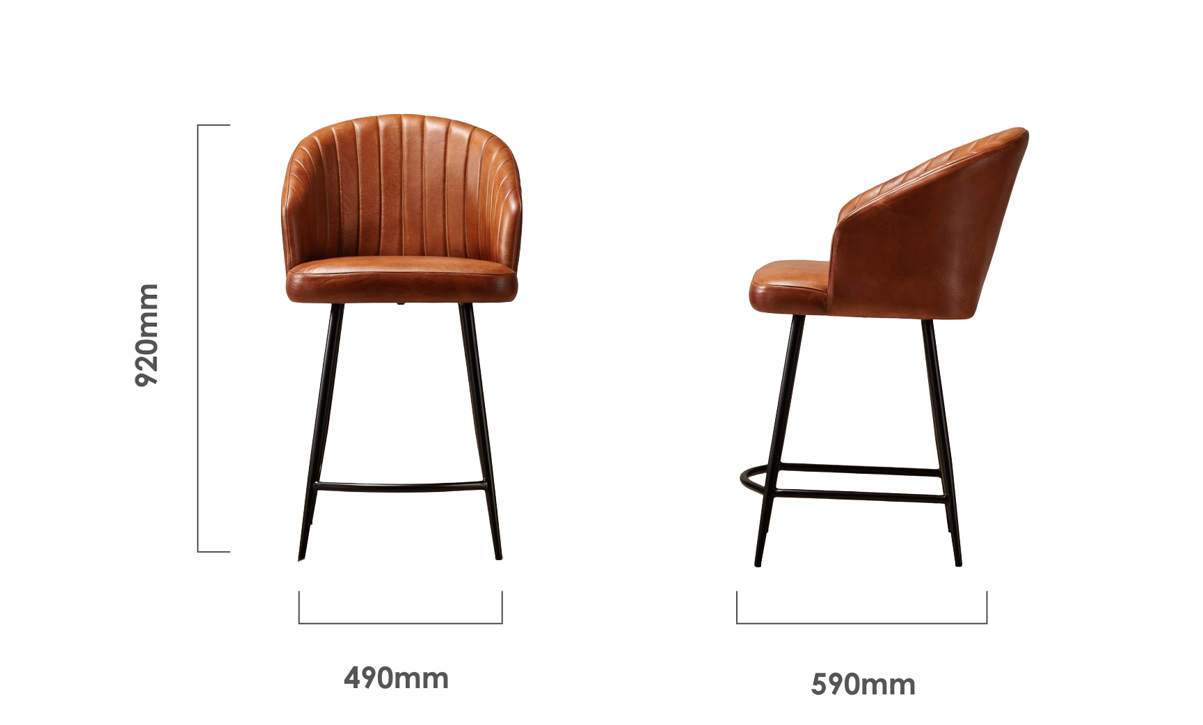 Monet-Leather-Counter-Bar-Chair-Bourbon-dimensions