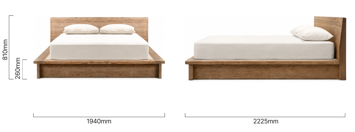 Timbercove Queen Bed Dimensions