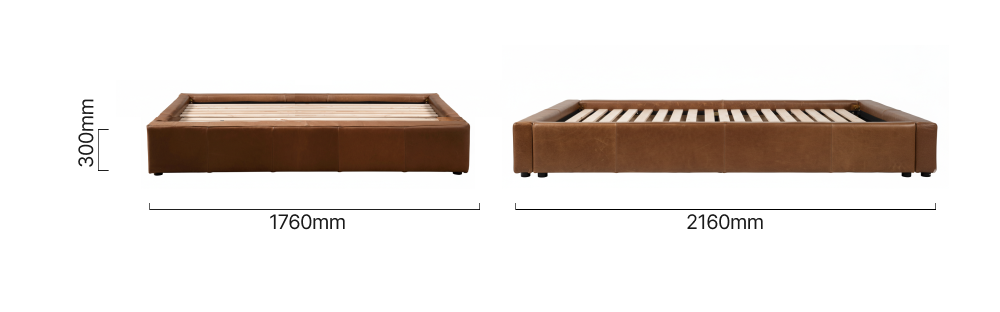 Montanelle-Bed-Base-Queen-cinnamon-dimensions