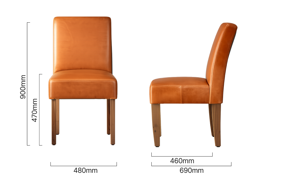 chunky-leather-dining-chair-oak-ginger-dimensions