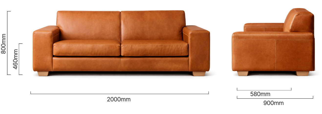 karoo-leather-sleeper-couch-ginger-dimensions