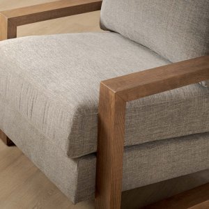 Dravenso Fabric Armchair Forest Ash
