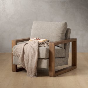 Dravenso Fabric Armchair Forest Ash