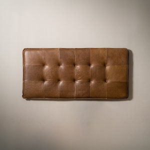 Ravelin King Leather Headboard Cinnamon