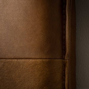 Ravelin Queen Leather Headboard Cinnamon