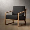 Clarens Fabric Armchair Oak - Graphite