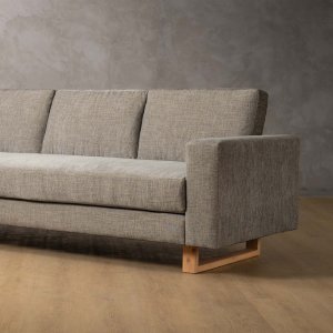 Clarkson 3-Seater Fabric Couch Forest Ash