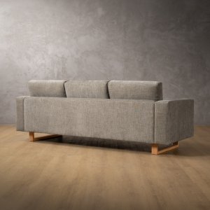 Clarkson 3-Seater Fabric Couch Forest Ash