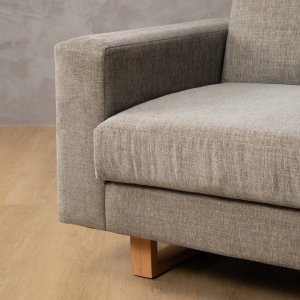 Clarkson 3-Seater Fabric Couch Forest Ash