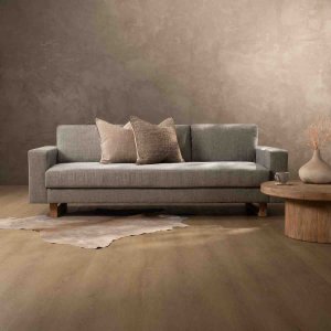 Clarkson 3-Seater Fabric Couch Forest Ash