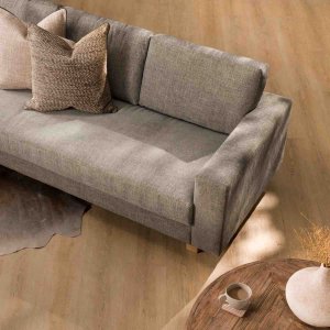 Clarkson 3-Seater Fabric Couch Forest Ash