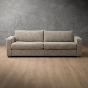Clanwilliam 4-Seater Fabric Couch Stone Pixels
