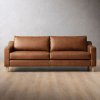 2.6m Douglas Leather Couch Butterscotch