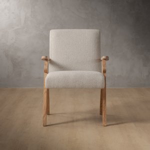 Gariep Armchair-Fabric Oats-Oak Smoke