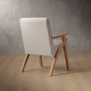 Gariep Armchair-Fabric Oats-Oak Smoke