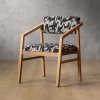 Jozi Fabric Dining Chair - Oak - Ebony