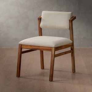 Jozi Fabric Dining Chair Blackwood Pumice Stone