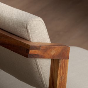 Jozi Fabric Dining Chair Blackwood Pumice Stone