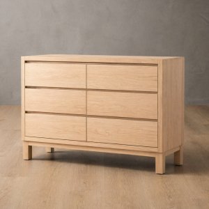 Linear Chest of Drawers - Oak
