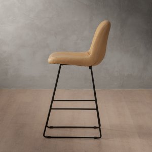 Wembly Leather Counter Bar Chair Desert