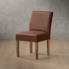 chunky leather dining chair blackwood curry