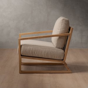 Clarens Fabric Armchair Cumin Oak