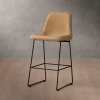 Wembly Leather Counter Bar Chair Desert