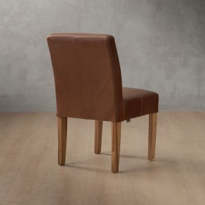 chunky leather dining chair blackwood curry