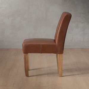 chunky leather dining chair blackwood curry