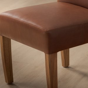 chunky leather dining chair blackwood curry